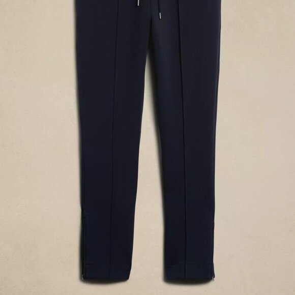 Banana Republic Herringbone Scuba Jogger size XL Navy - Picture 5 of 5